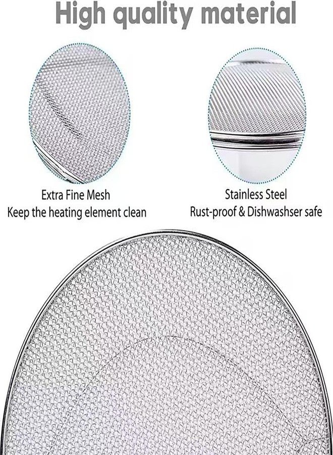 Throneway Stainless Steel Splatter Shield for Ninja Foodi IG651 ，Reusable Oil Splatter Screen ，Indoor Grill Accessories & Replacement Parts Dishwasher safe - Image 2